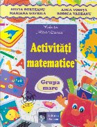 Activitati matematice, Grupa mare