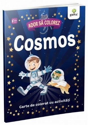 Ador sa colorez. Cosmos. Carte de colorat cu activitati