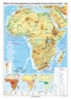 Africa. Harta fizico-geografica si a principalelor resurse naturale de subsol (140 x 100 cm)