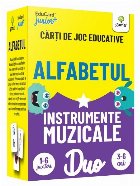 Alfabetul - Instrumente muzicale. Carti de joc educative