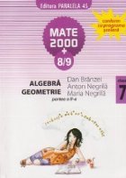Algebra, geometrie - clasa a VII-a, partea a II-a (semestrul 2), anul scolar 2008-2009