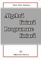 Algebra liniara Programare liniara