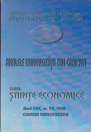 Analele Universitatii din Craiova, Nr. 29/2001