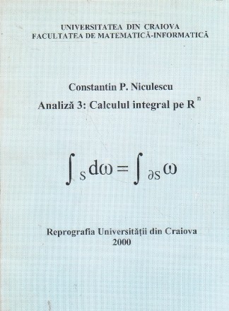 Analiza 3: Calculul integral pe R