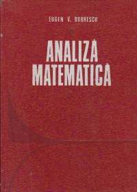 Analiza matematica (Eugen V. Dobrescu)