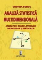 Analiza statistica multidimensionala Aplicatii cadrul