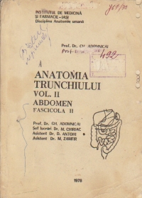 Anatomia trunchiului, Volumul al II-lea - Abdomen, Fascicula II