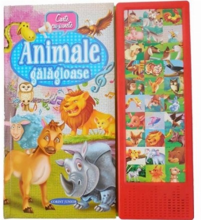 Animale gălăgioase. Carte cu sunete