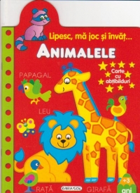 Lipesc, ma joc si invat... Animalele - Carte cu abtibilduri