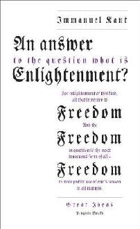 Answer to the Question: 'What is Enlightenment?'