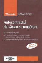 Antecontractul de vanzare-cumparare