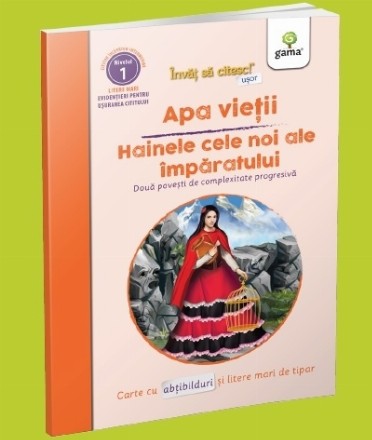 Apa vietii / Hainele cele noi ale imparatului. Invat sa citesc usor - Nivelul 1. Carte cu abtibilduri si litere mari de tipar