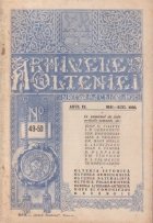 Arhivele Olteniei, Nr. 49-50, Mai-August 1930