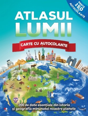 Atlasul lumii. Carte cu autocolante