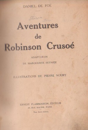 Aventures de Robinson Crusoe