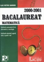 Bacalaureat Matematica 2000 2001