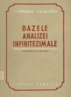 Bazele analizei infinitezimale (Traducere din limba rusa)