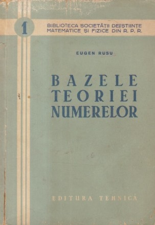 Bazele teoriei numerelor (Eugen Rusu)