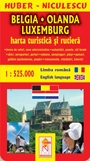 Belgia, Olanda, Luxemburg - Harta turistica si rutiera