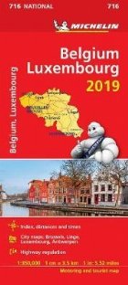 Belgium & Luxembourg 2019 - Michelin National Map 716