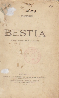 Bestia - Schita dramatica in 4 acte