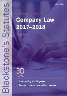 Blackstone's Statutes on Company Law 2017-2018