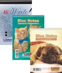 Bloc notes spiralizat, format A6, 50 file, liniatura dictando