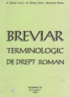 Breviar terminologic drept roman