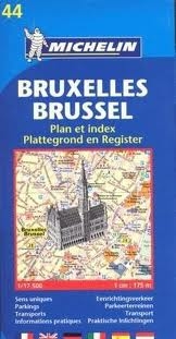 Bruxelles - Brussel - plan et index  (1/17 500, 1cm:175 m)