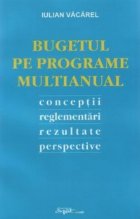 Bugetul programe multianual Conceptii reglementari