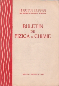 Buletin de fizica si chimie, Anul XI - Volumul 11 - 1987