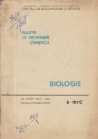 Buletin de informare stiintifica - Biologie, Volumul 8, Nr. 3/1971