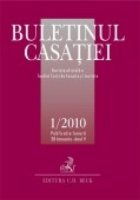 Buletinul Casatiei, Nr. 1/2010