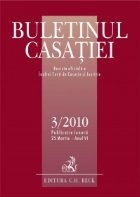 Buletinul Casatiei, Nr. 3/2010