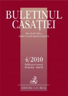 Buletinul Casatiei, Nr. 4/2010