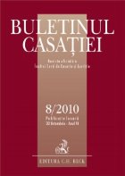 Buletinul Casatiei, Nr.8/2010