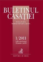 Buletinul Casatiei, Nr. 1/2011