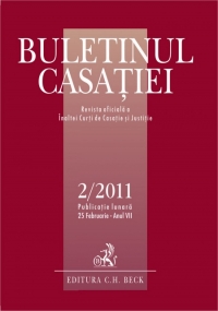 Buletinul Casatiei, Nr. 2/2011