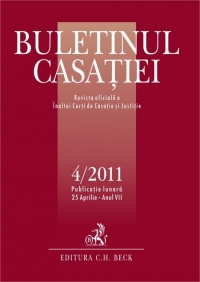 Buletinul Casatiei, Nr. 4/2011