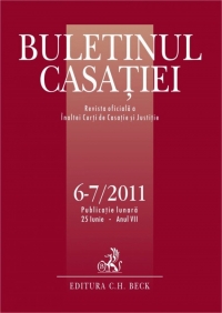 Buletinul Casatiei, Nr. 6-7/2011