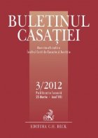 Buletinul Casatiei, nr. 3/2012