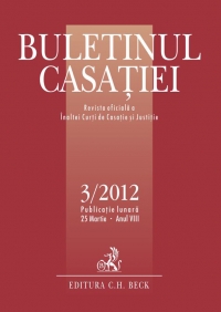 Buletinul Casatiei, nr. 3/2012