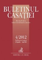 Buletinul Casatiei, nr. 4/2012