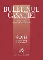 Buletinul Casatiei nr. 4/2013