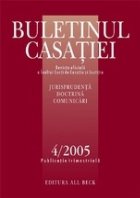 Buletinul Casatiei 4/2005