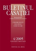 Buletinul Casatiei, Nr. 4/2005