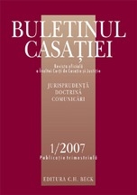 Buletinul Casatiei, Nr. 1/2007