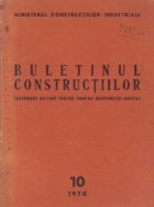 Buletinul constructiilor Nr. 10/1970 - Indrumare unitara pentru ramura constructii-montaj