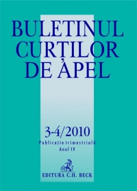 Buletinul Curtilor de Apel, Nr. 3-4/2010