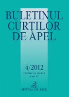 Buletinul Curtilor de Apel, Nr. 4/2012